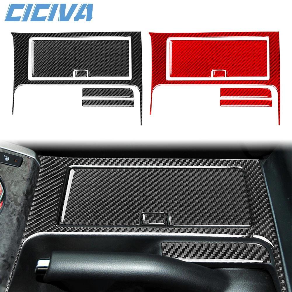 Para Suzuki Grand Vitara 2006-2013 Centro De Fibra Carbono Shifter Suporte Copo Painel Capa Carro Dentro Guarnição Acess