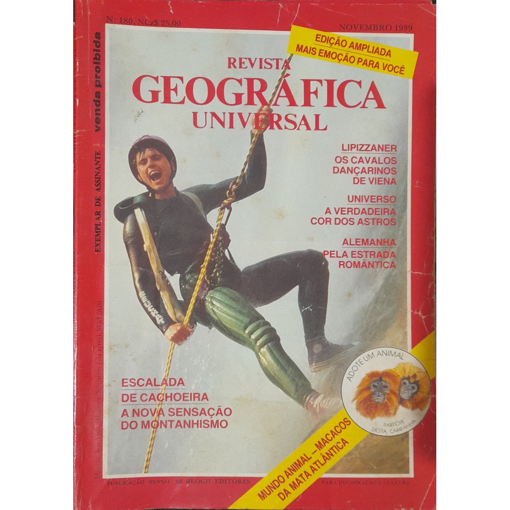 Revista Geográfica Universal nº 180 Novembro 1989 de Bloch 8000713