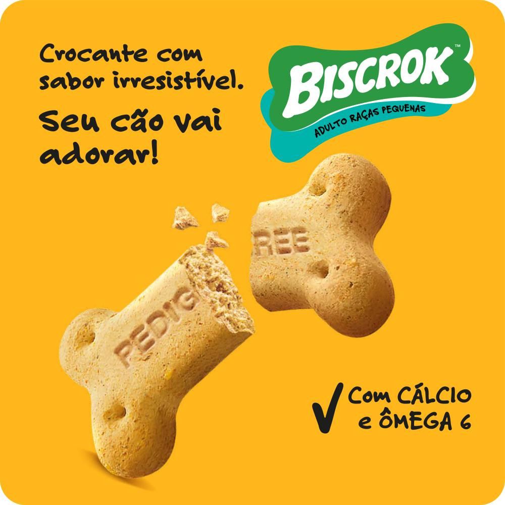 Biscoito Biscrok Para Cães Adultos Raças Pequenas 1kg Pedigree