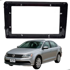 Moldura Preta 9 Polegadas VW Jetta 2008 A 2017 Amarok 2010 A 2016 Fusca 11 A 2019 Tiguan 2008 A 2018 Passat Variant