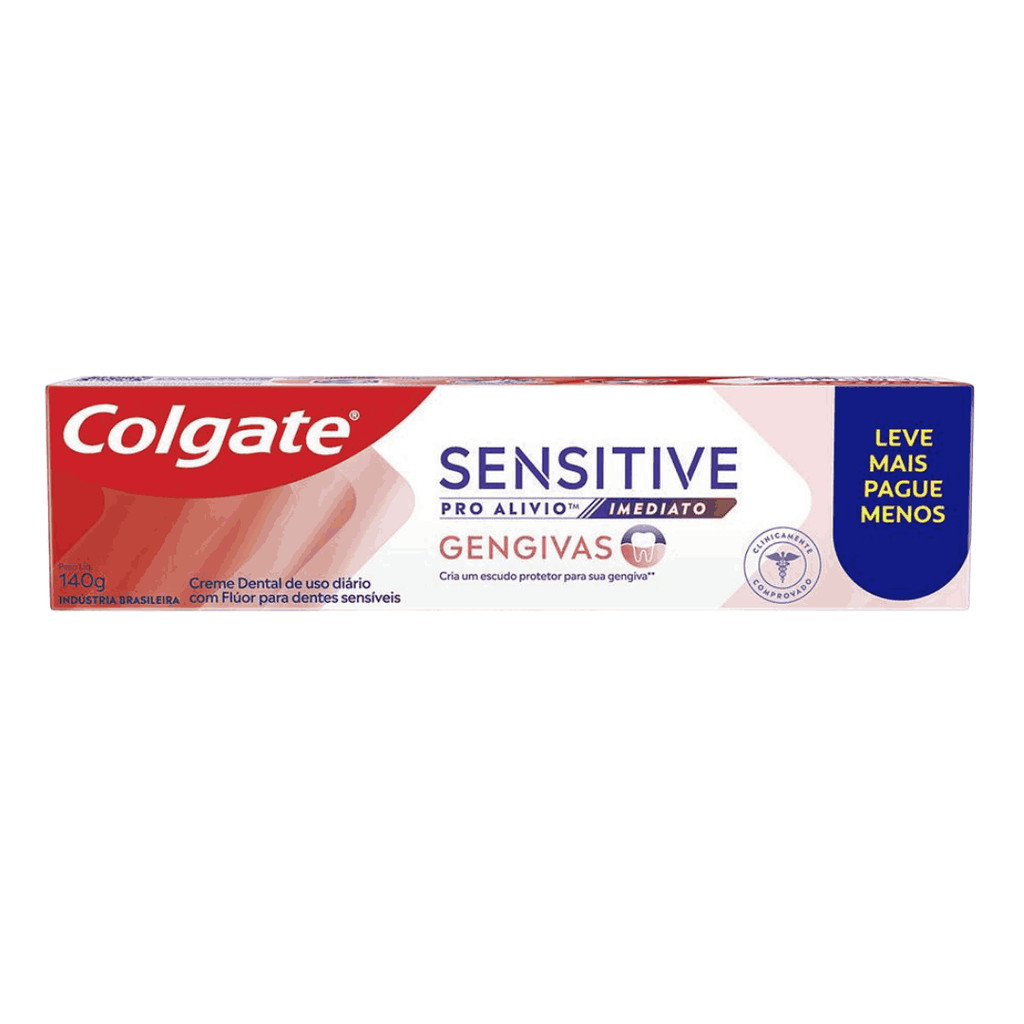 Creme Dental Colgate Sensitive Pro Alivio Gengiva 140g em Oferta na Shopee