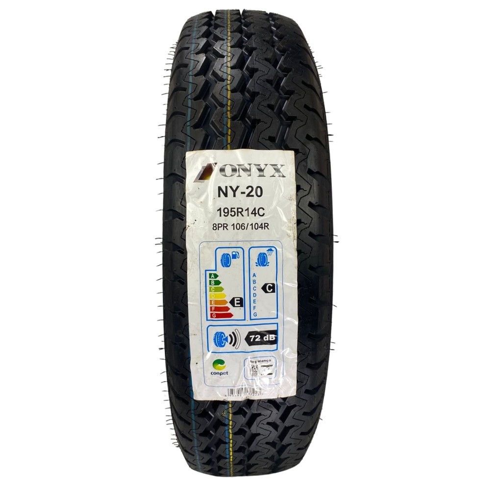 Pneu 195R14C Onyx NY-20 8 Lonas 106/104R Carga Reforçado Para Vans e Utilitários