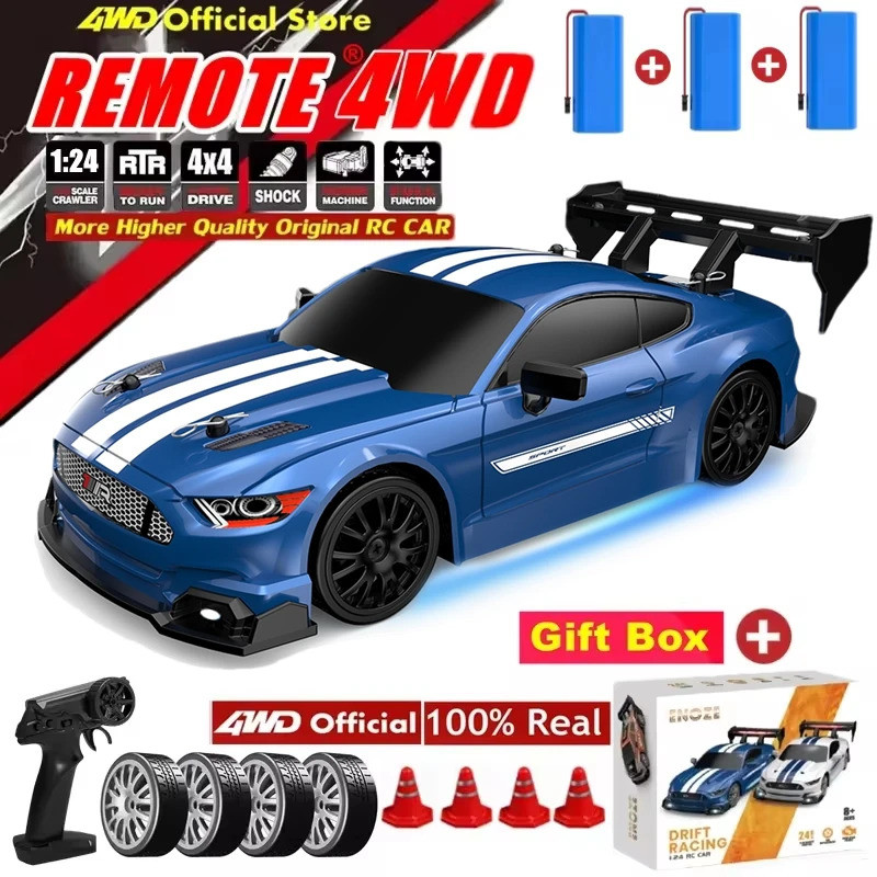 4WD RC Drift Carro De Controle Remoto GTRPRO AE86PRO Modelo 4x4 Corrida RTR Rádio Caminhão Veículo Brinquedo Presente Pa