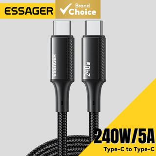Essager Cabo de Carregamento 240w Tipo-C para Tipo-C com chip E-Marker integrado para Xia…