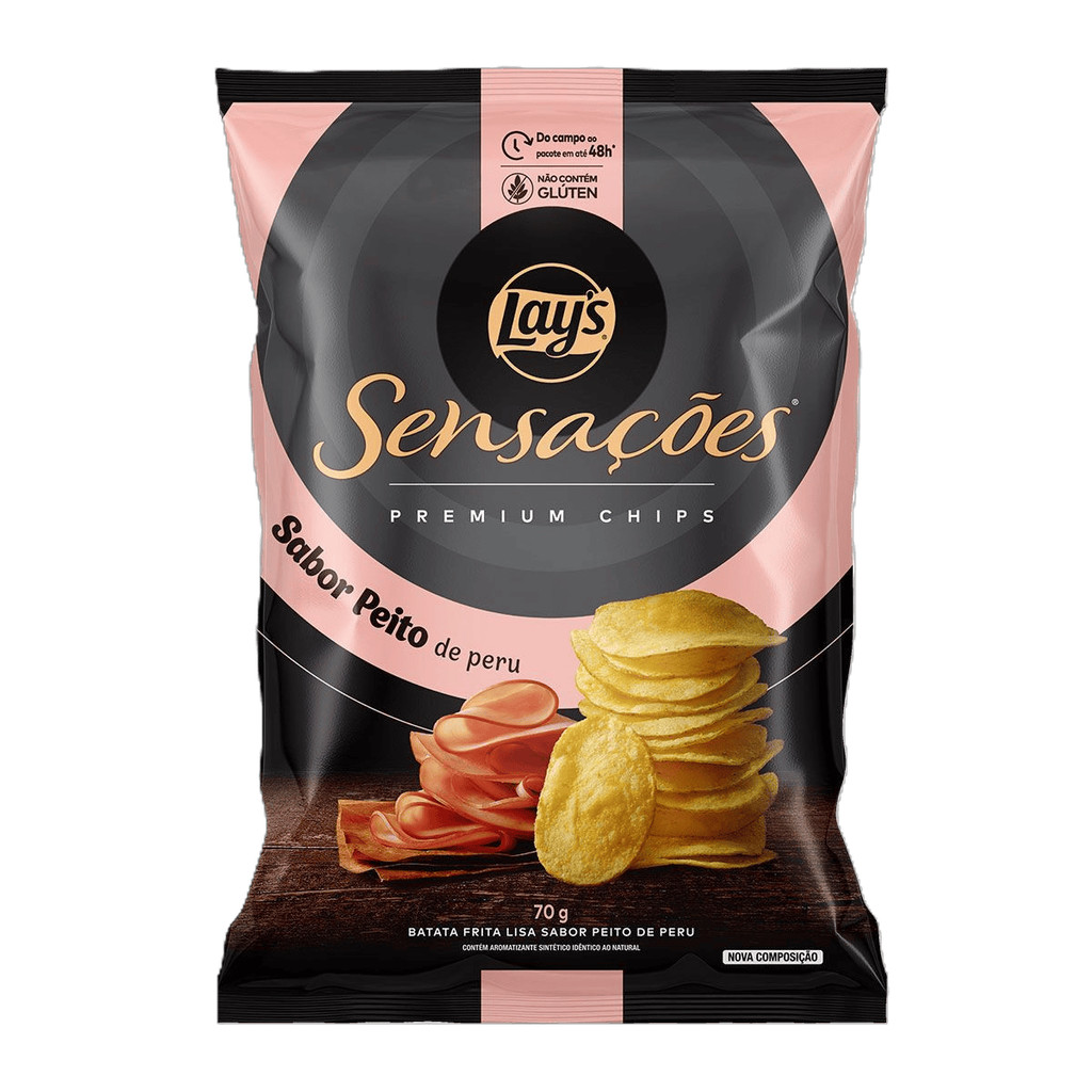 Batata Frita Lisa Peito de Peru Lay's Sensações Premium 70g