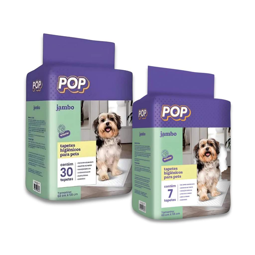 VAR Tapete Higienico Jambo Pop Cães 60x55 Jambo Pets (Escolha o Modelo) em Oferta na Shopee