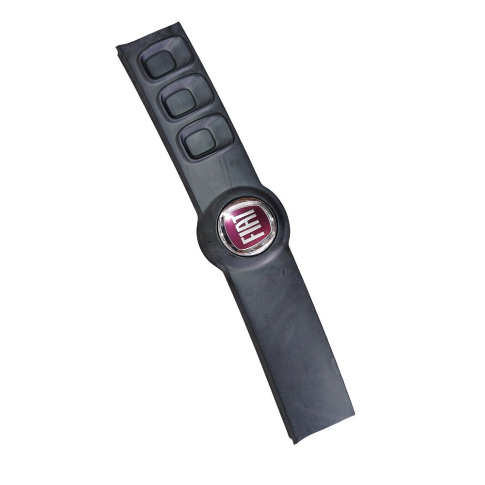 Moldura Grade Superior Radiador Parachoque Diant  Fiat Uno Preto