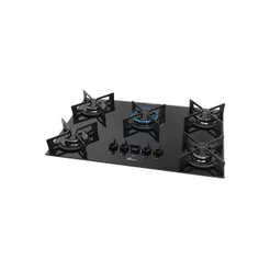 Fogão Cooktop a Gás Fischer 5Q Fit Line Trempe Iron Bivolt