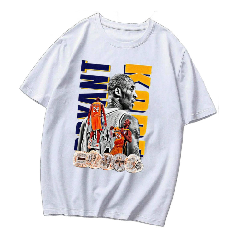 Camiseta Estampada Unissex Basquete Kobe Bryant Algodão