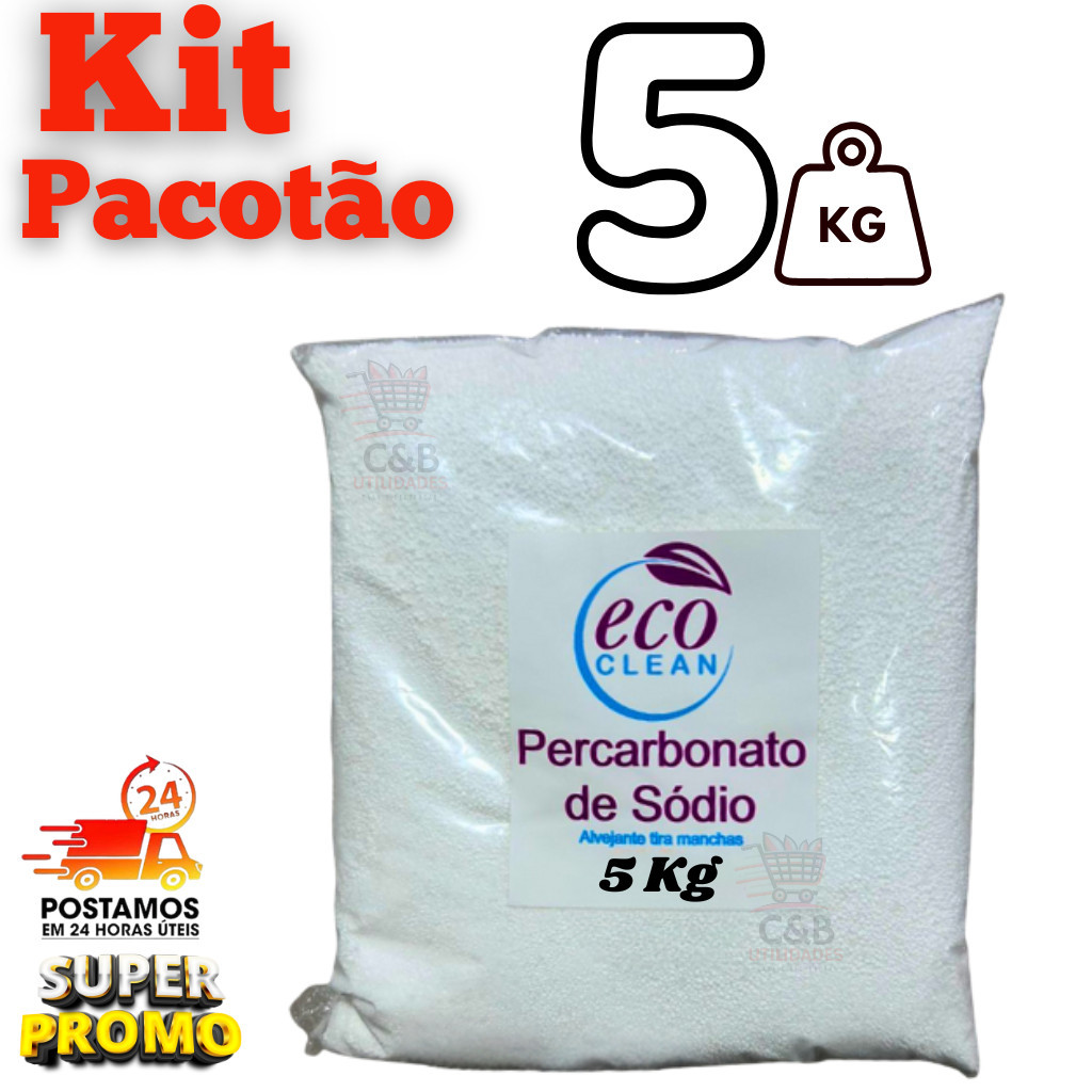 5 KG Percarbonato de Sódio 100% Puro Limpeza Profunda e Clareador de Roupas 2KG / 3KG / 4KG / 5KG em Oferta na Shopee