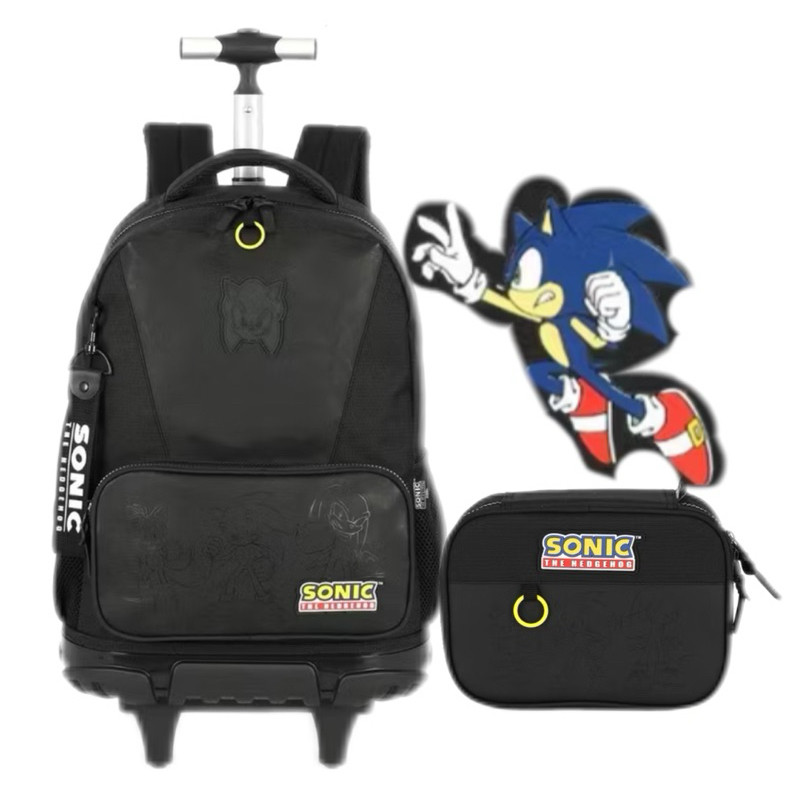 Mochila Escolar de Costas Reforçada Premium Luxo Juvenil Menino Game Sonic Original em Oferta na Shopee