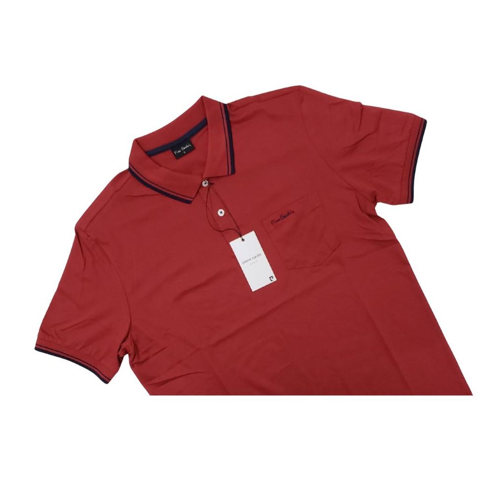 Camiseta Polo Pierre Cardin Tradicional Malha com bolso