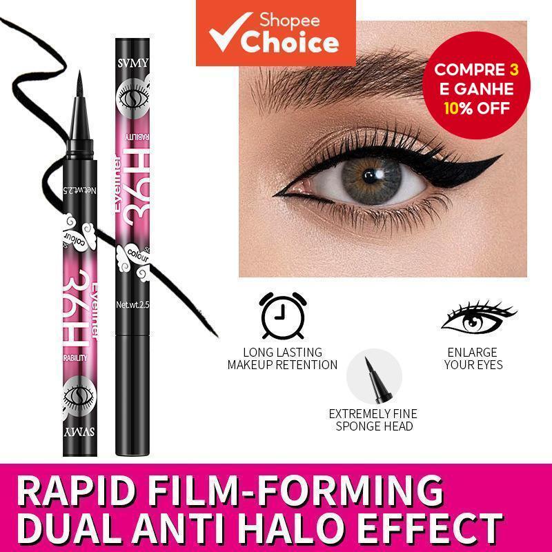 Novo Delineador Líquido Cool Black-Maquiagem À Prova D'água E De Manchas