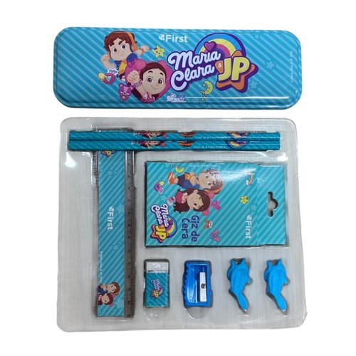 Kit Escolar Maria Clara e JP com Estojo e Acessórios Completo