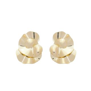 BRINCO THAIS MATELADO REDONDO FOLHEADO A OURO 18K