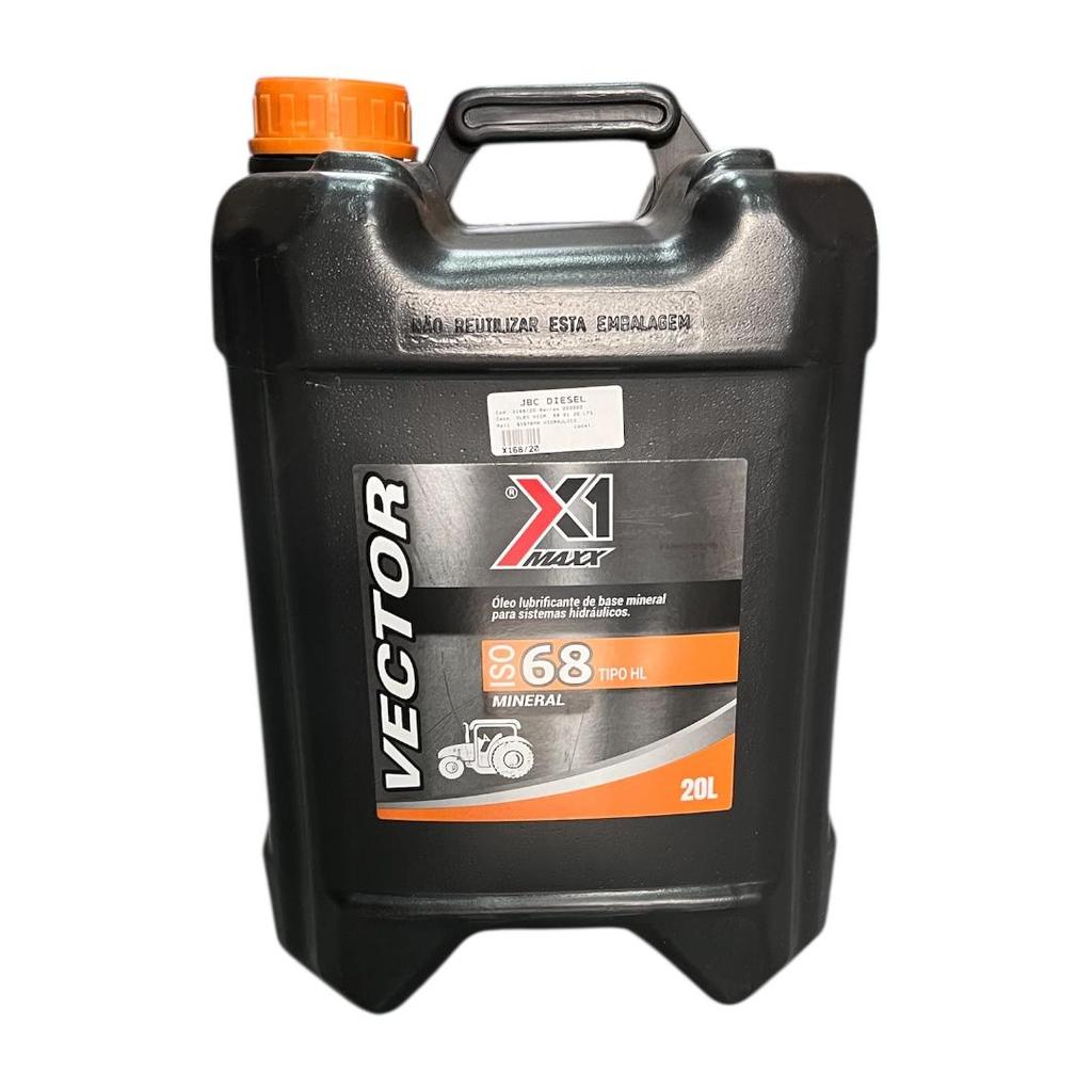 Óleo Mineral Hidráulico Diesel ISO 68 X1 Maxx Galão 20 Litros