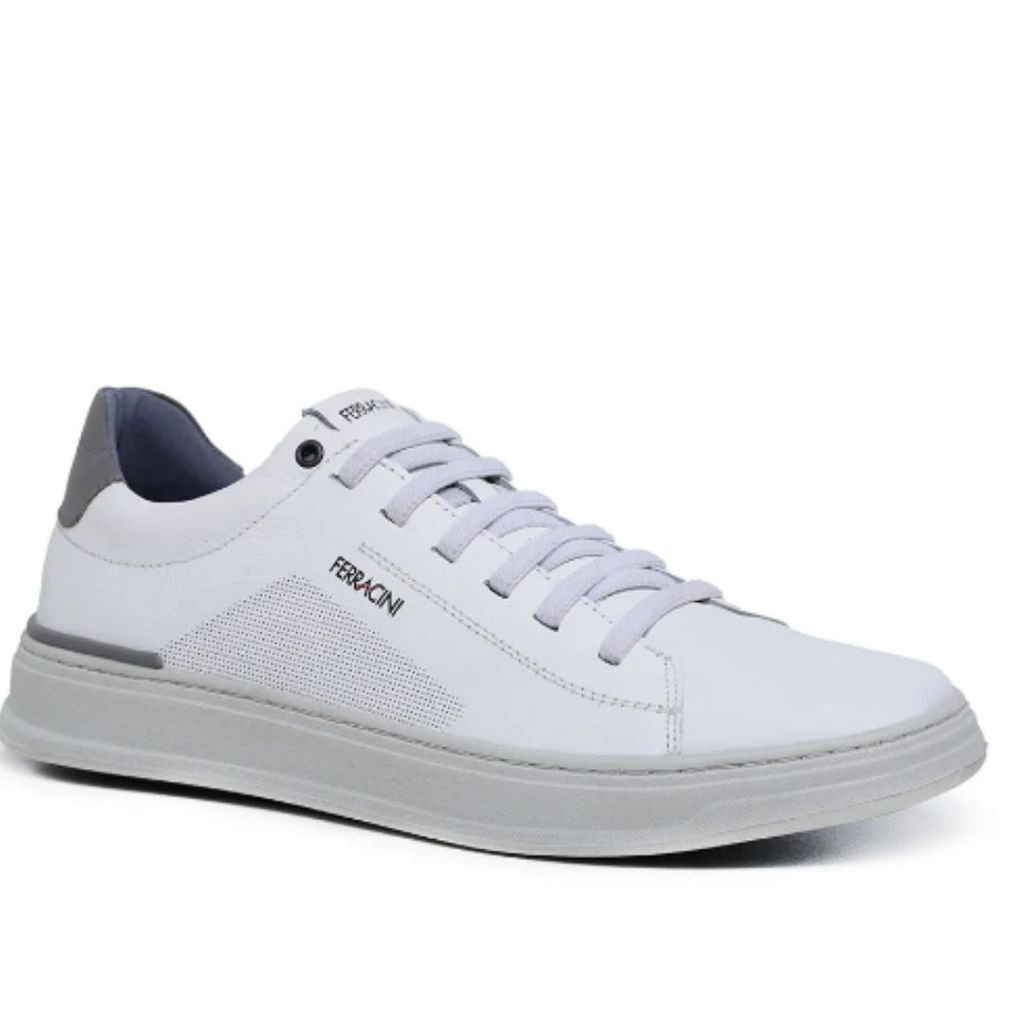 Sapatenis Ferracini Branco Masculino Original 2075