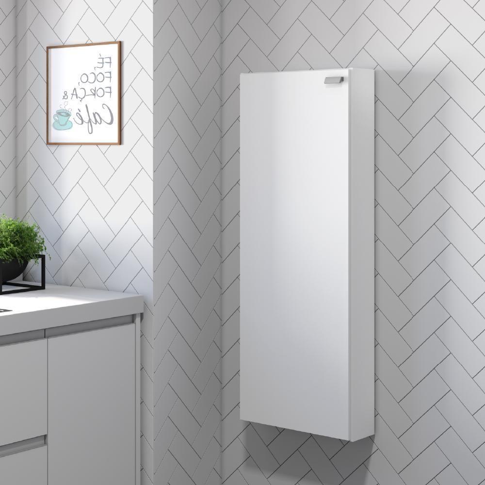 Armário Cozinha Utilitário 1 Porta Branco Carraro em Oferta na Shopee