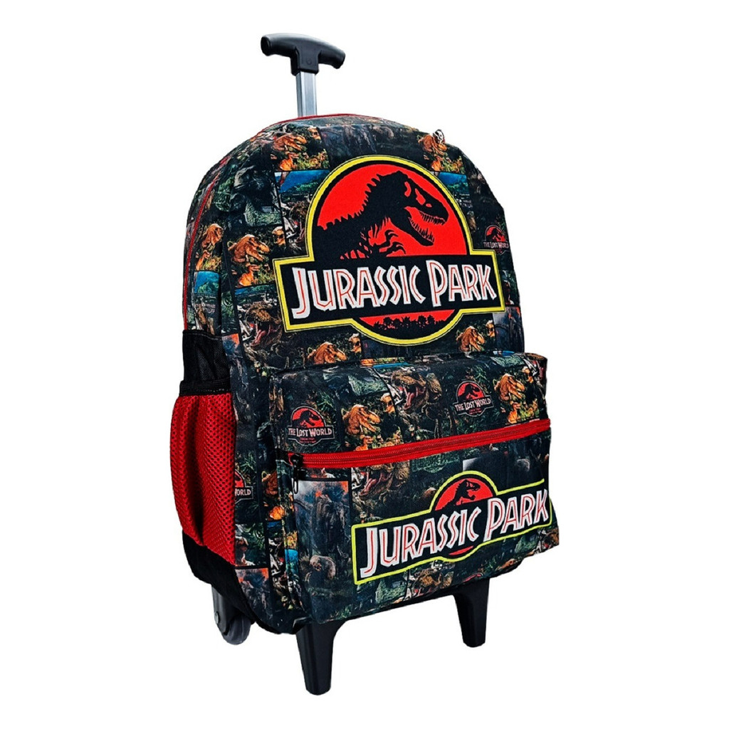 Mochila Rodinhas Infantil Dinossauro Jurassic Park Juvenil 