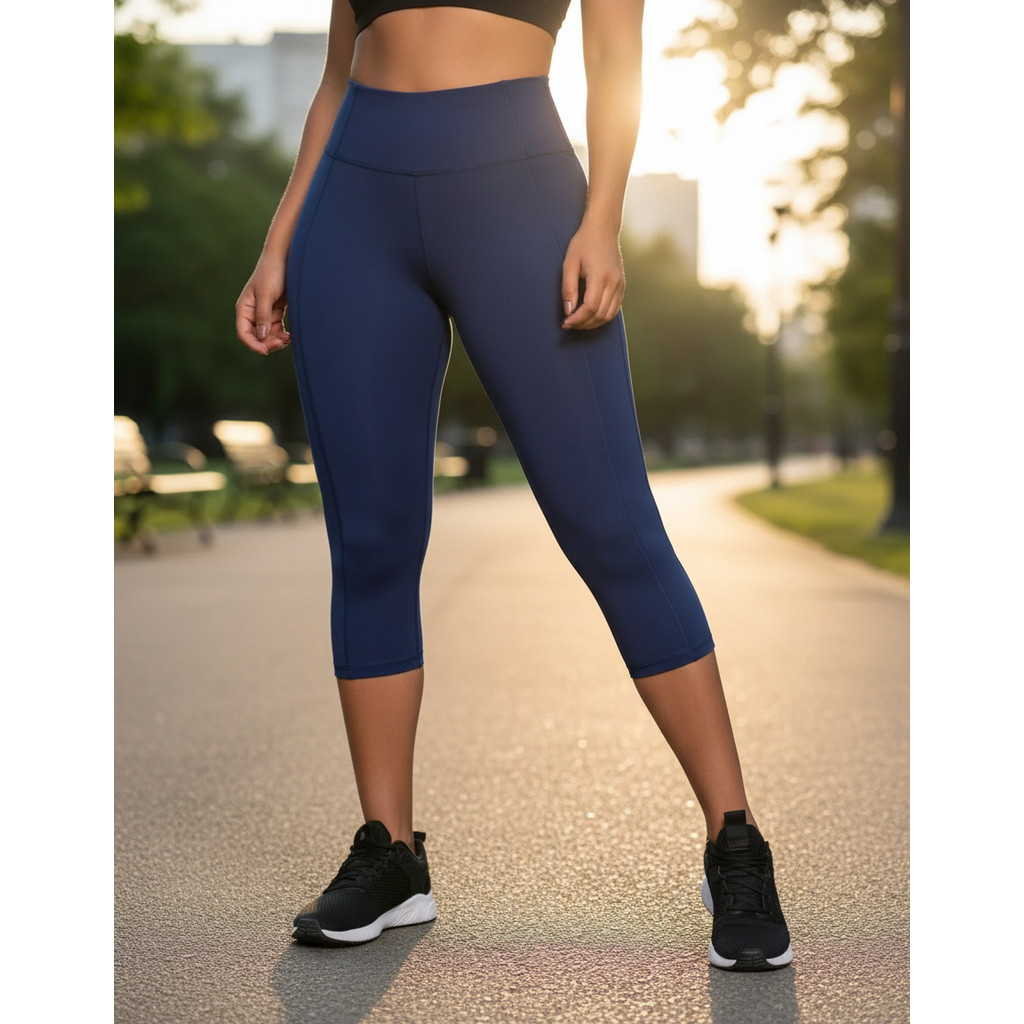 Calça Capri K2B Original Corsário Suplex Poliamida Cós Alto Legging Curta Academia
