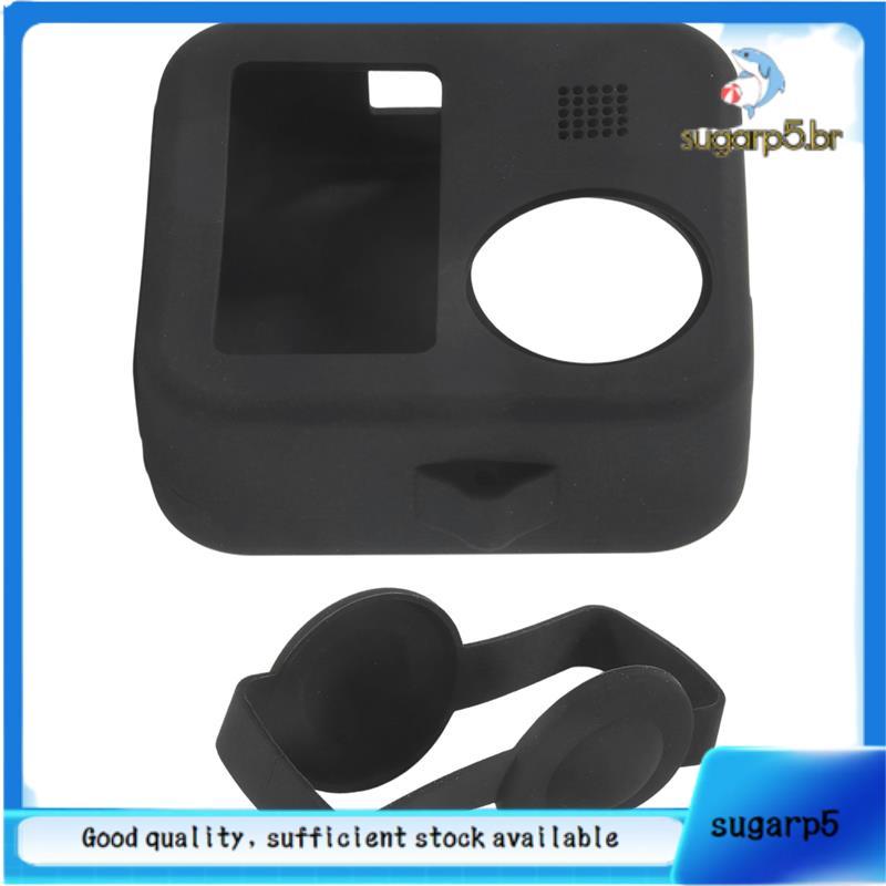 Capa Protetora De Silicone Para Câmera Esportiva MAX 360 , Peças De Lente De Cúpula Profissional (Preta)