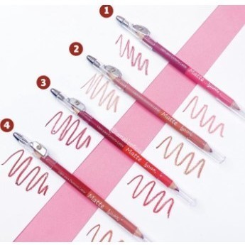 Lápis Labial Duo Matte com Apontador Contorno Labial
