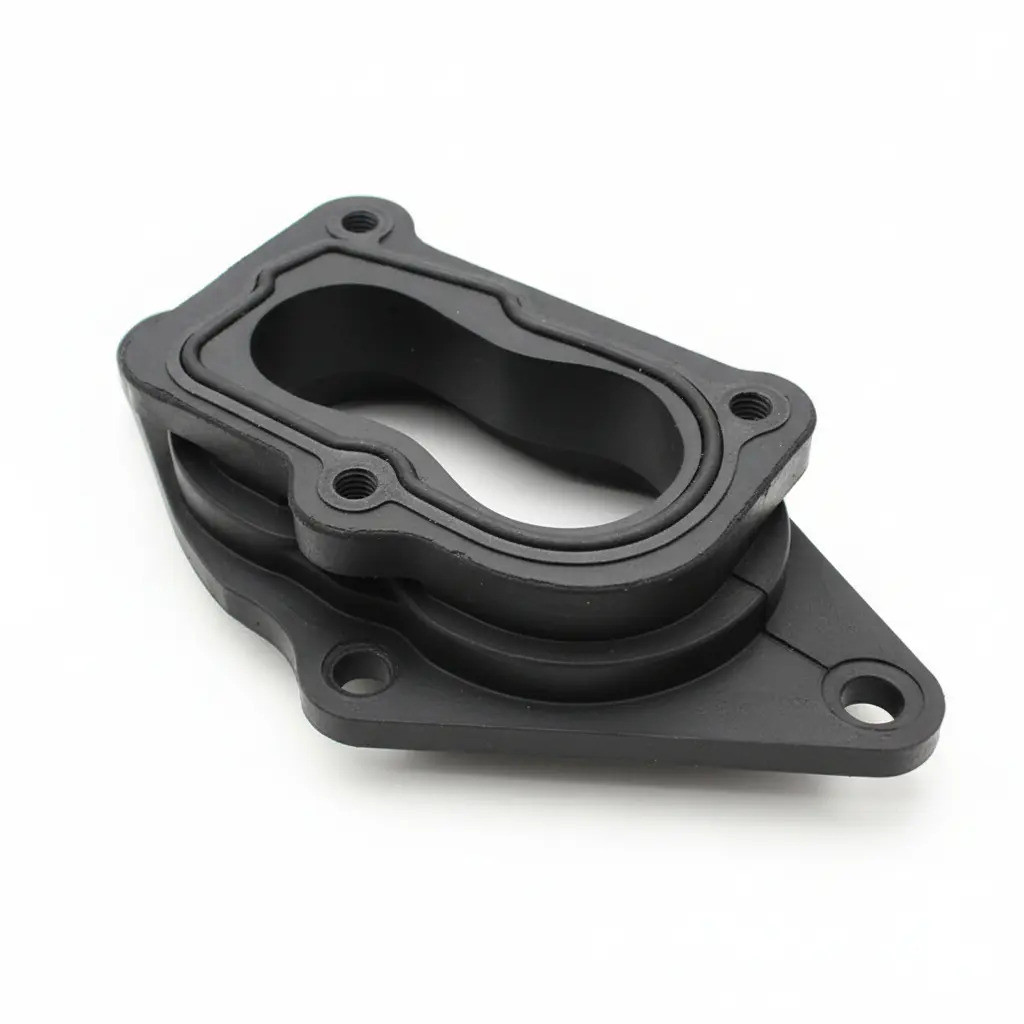 Baquelite Flange Base Do Carburador 2e 3e Vw Gol Saveiro Santana Motor Ap - Borracha