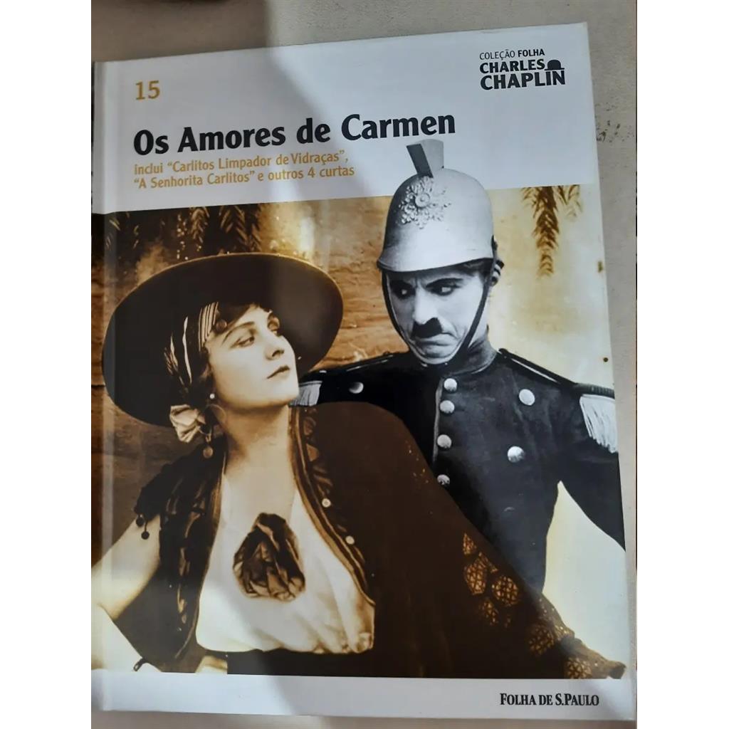 Os Amores de Carmen vol. 15 Coleção folha charles chaplin autor folha de s. paulo