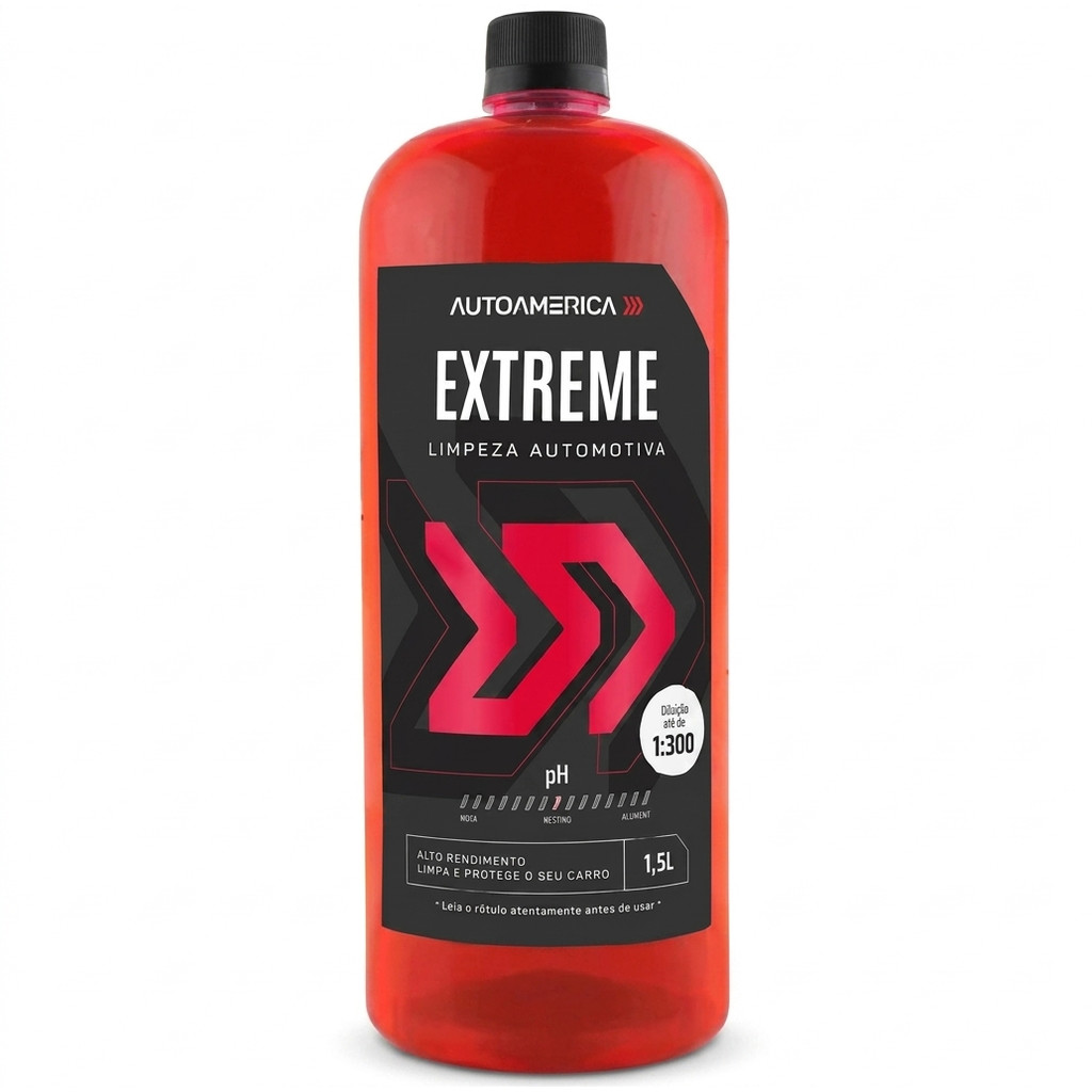 Extreme Limpeza Automotiva 1,5L Autoamerica – Limpeza Pesada com Máxima Eficiência - Shampoo Automotivo - Ducha Carro