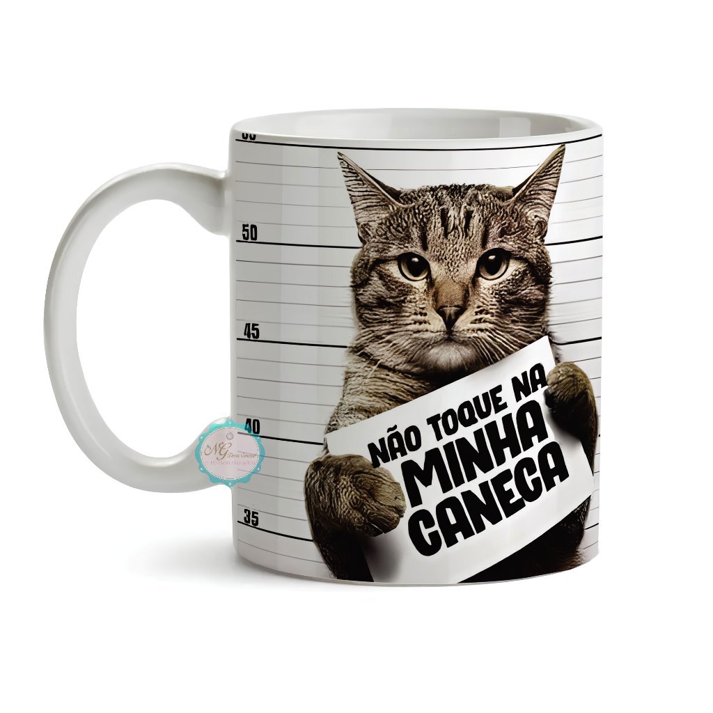 Caneca Personalizada Gato Não Toque na Minha Caneca
