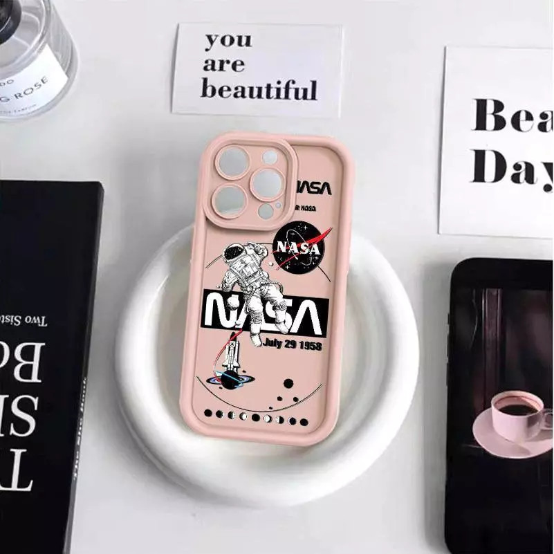 Softcase Astronauta Anti-Impacto Da NASA Caso Para Motorola Moto E13 E14 G10 G14