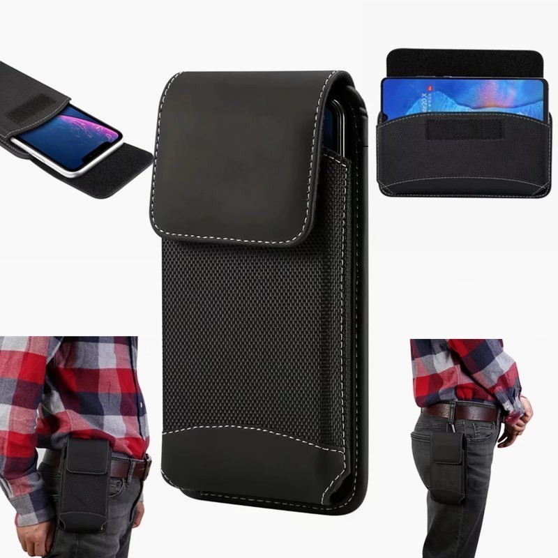 OPPO A11X Bolsa de cintura para celular A5S Homens usam cinto para idosos pendurados na cintura Capa de couro A9 Bolsa p