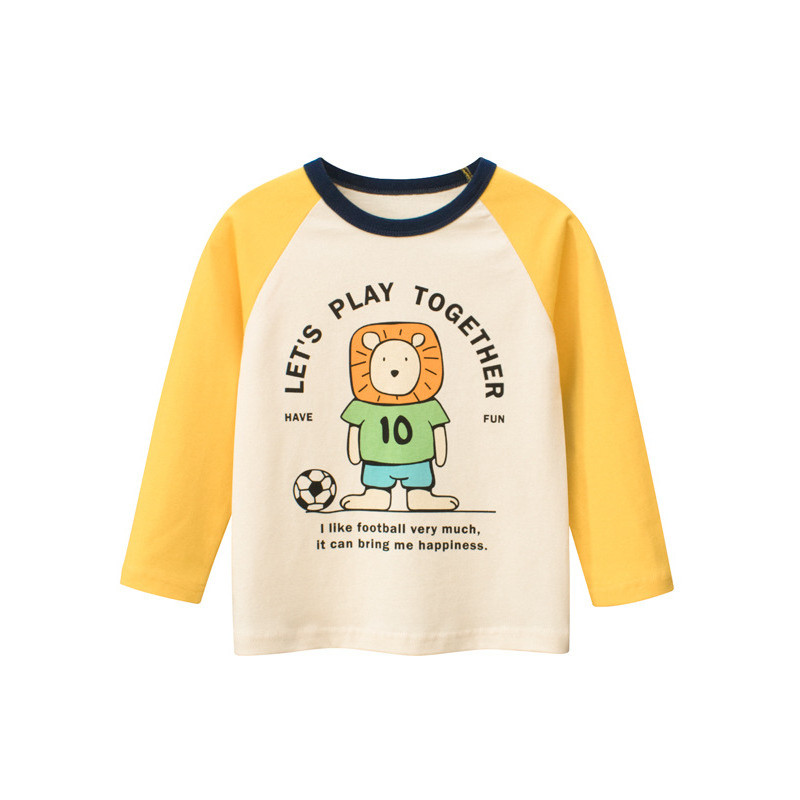 27 crianças roupas infantis de algodão puro primavera outono crianças camiseta de manga comprida meninos camisa de fundo