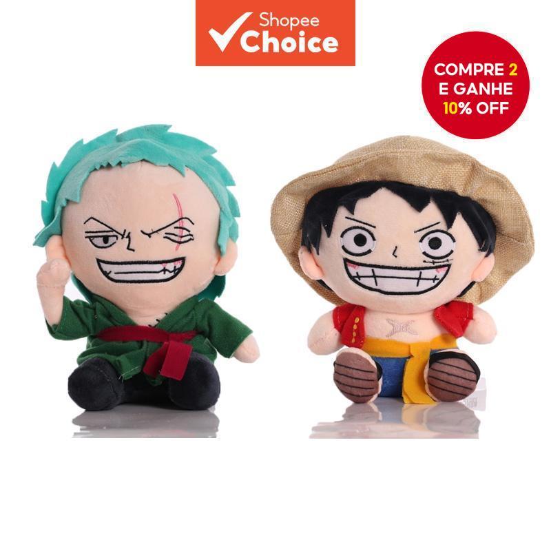 Brinquedos De Pelúcia 20cm Monkey D Luffy Zoro Dolls Almofadas De Macias Para Crianças Presente em Oferta na Shopee