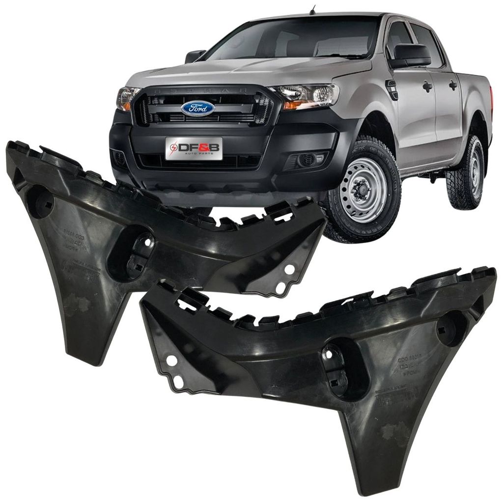 Par Guia Suporte Parachoque Dianteiro Ford Ranger 2020 a 2023