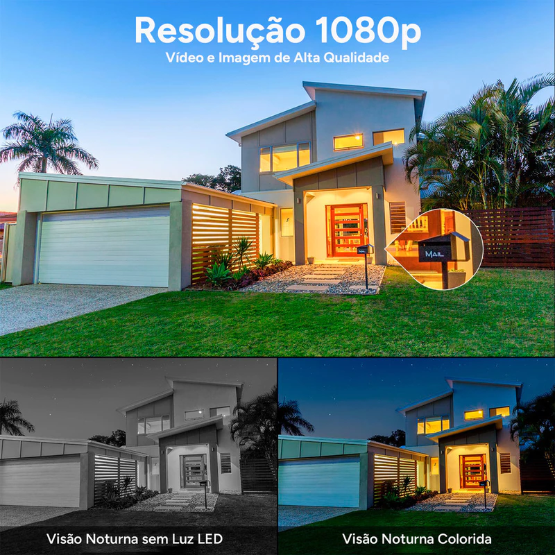 Câmera de Vigilância WiFi 4MP com Dupla Lente Full Color e Áudio — foto 5