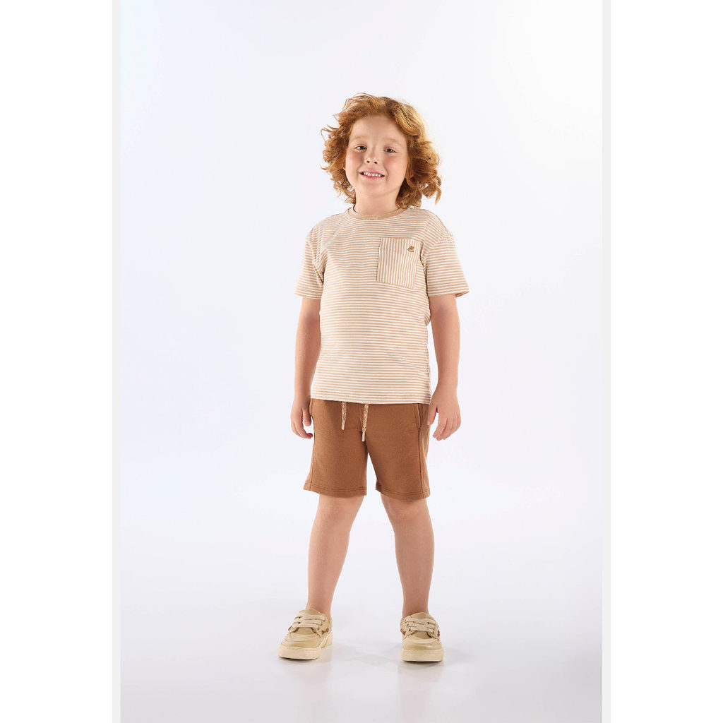 Conjunto Camiseta Estampado Bermuda Up Baby