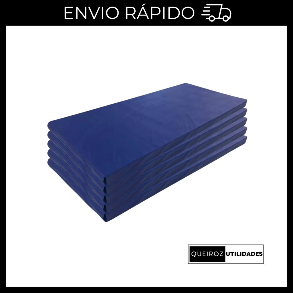 KIT 5 COLCHONETES AZUL ACADEMIA / YOGA / PILATES / ACADEMIA / ESPUMA oferta