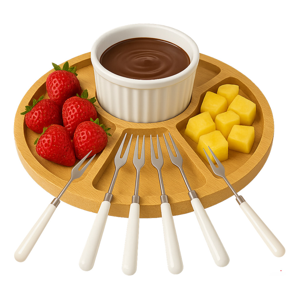 Tábua Petisqueira Com Garfinhos Bambu Ramequin Queijos Petiscos Salame em Oferta na Shopee