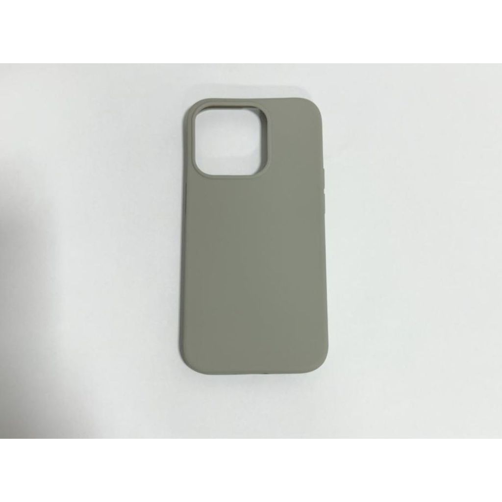 Capinha Compatível Com iPhone 14 Pro Interior Aveludado Cor Cinza Concreto