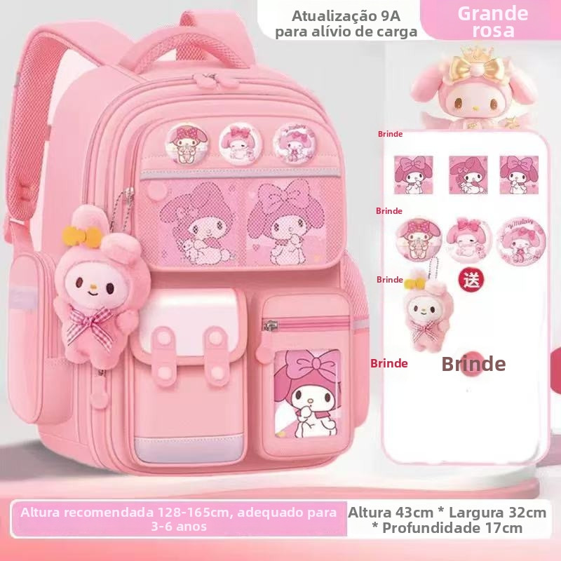 Nova mochila escolar com estampa de anime para alunos do ensino fundamental--5028 em Oferta na Shopee