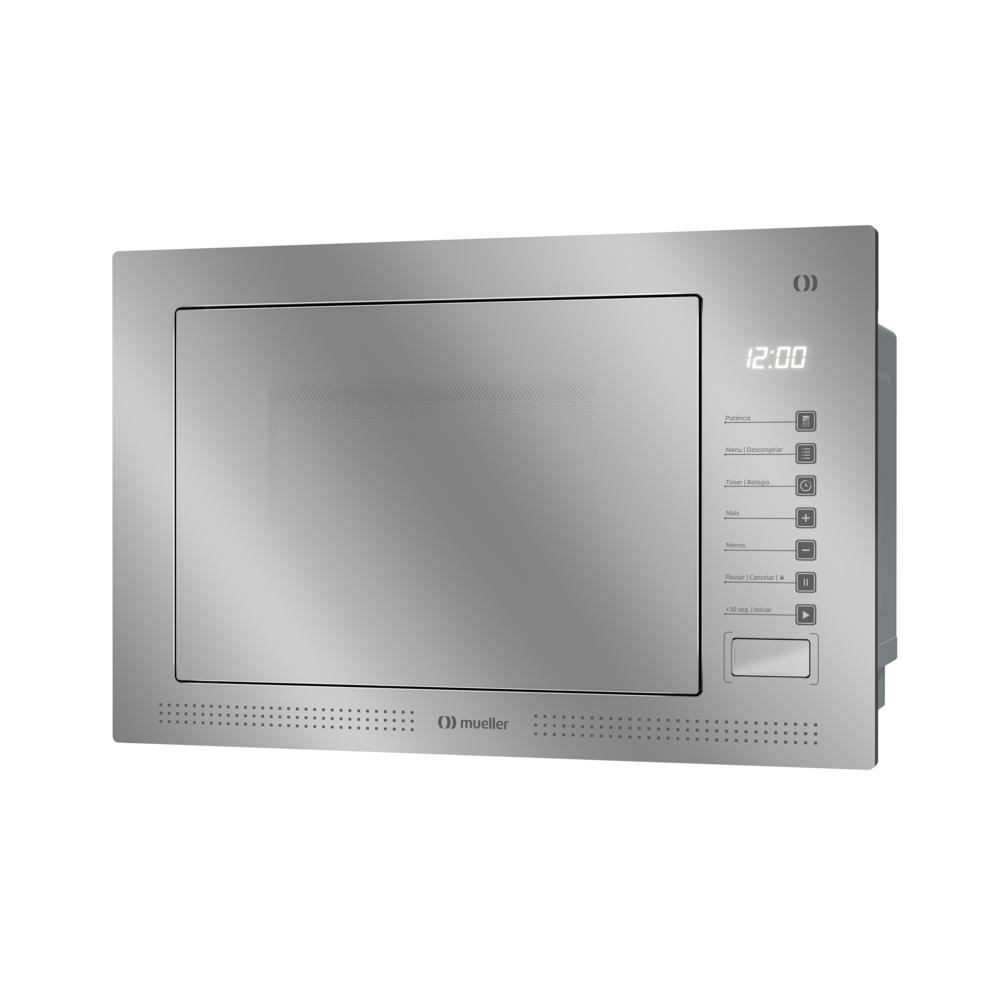 Micro-ondas de Embutir Mueller 25 Litros Painel Digital e 8 Programas Espelhado 220V - MME25K