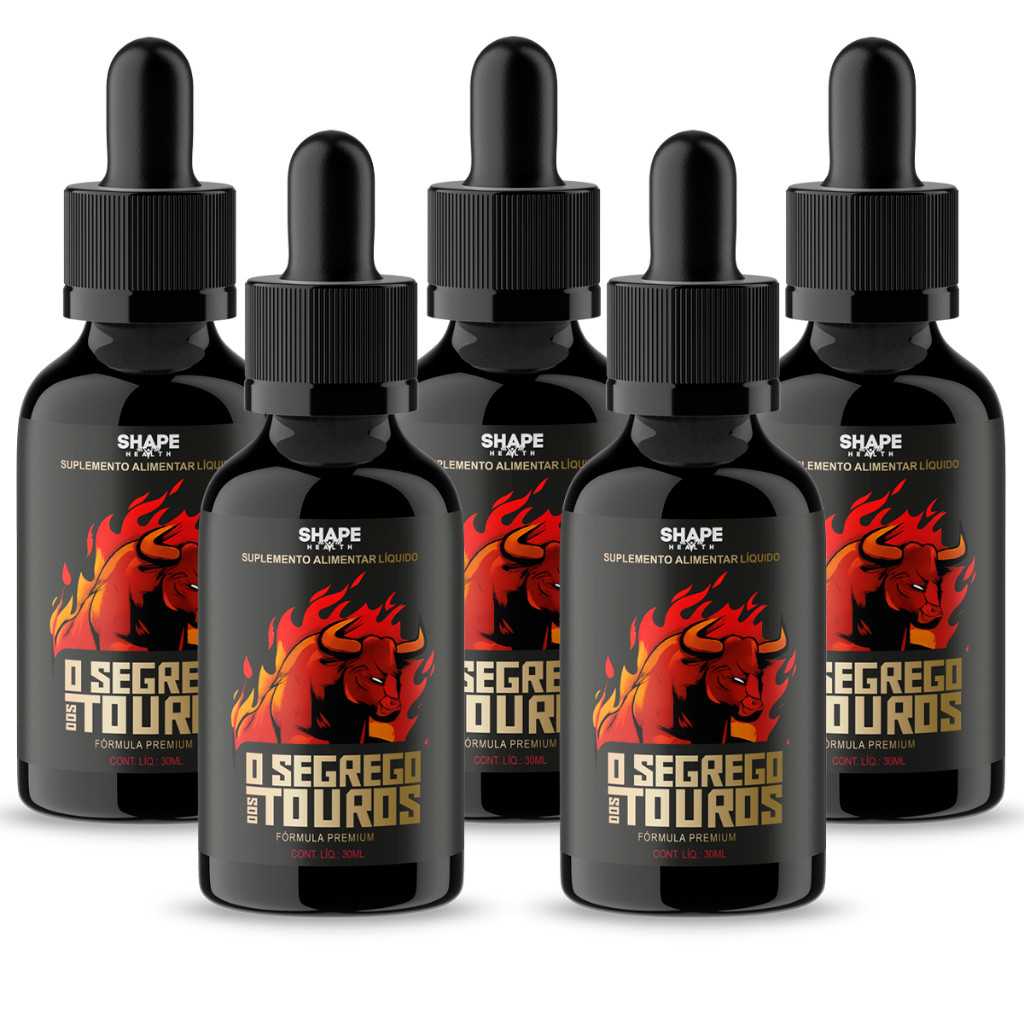 5x O Segredo dos Touros 30ml Suplemento Alimentar Loja Oficial