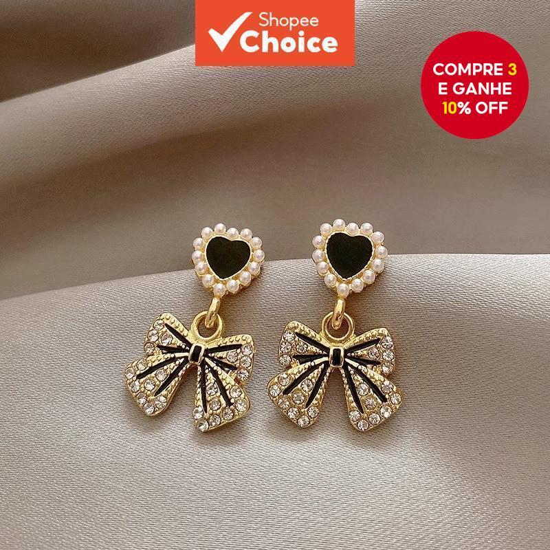 Brincos de Senhora com Pérola do Amor e Arco de Pérola em Alto Estilo e Novo Nicho da Tendência