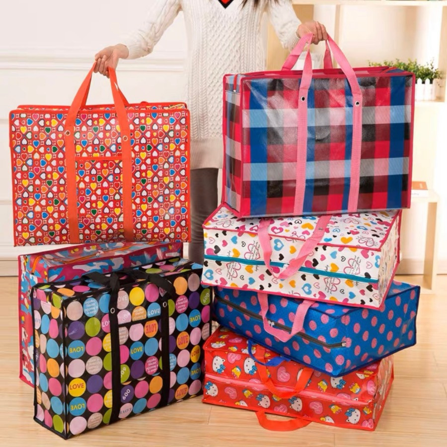 Sacolão Bolsa com Zíper Impermeável – Organizador de Roupas para Viagem
 em Oferta na Shopee