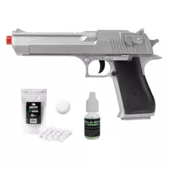 Pistola Airsoft VG Desert Eagle V30 Mola 6,0 + BBS + Óleo