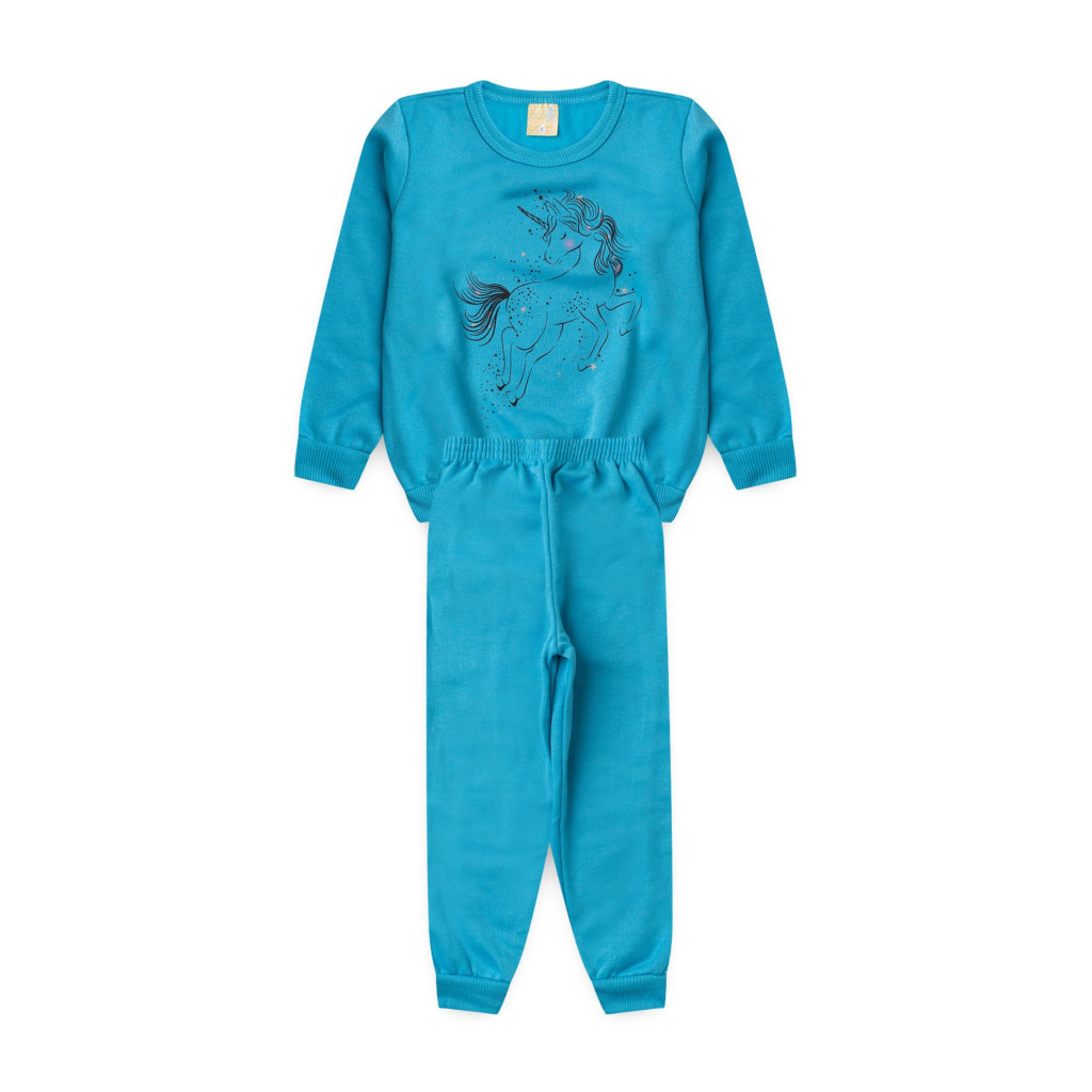 Conjunto Feminino Infantil Magia De Unicórnio