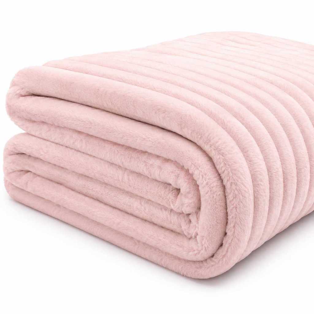 Cobertor Queen Neo Mares 220x240 Ultra Macio Quentinho Premium Rosa