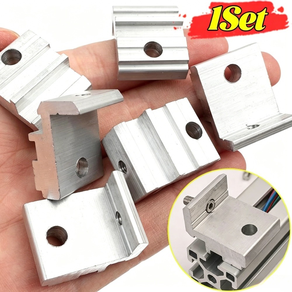 1 Conjunto Durável Liga De Alumínio Perfil Painel Lateral Suporte Doméstico Padrão Da Ue T-slot Fixação Conector DIY Ace