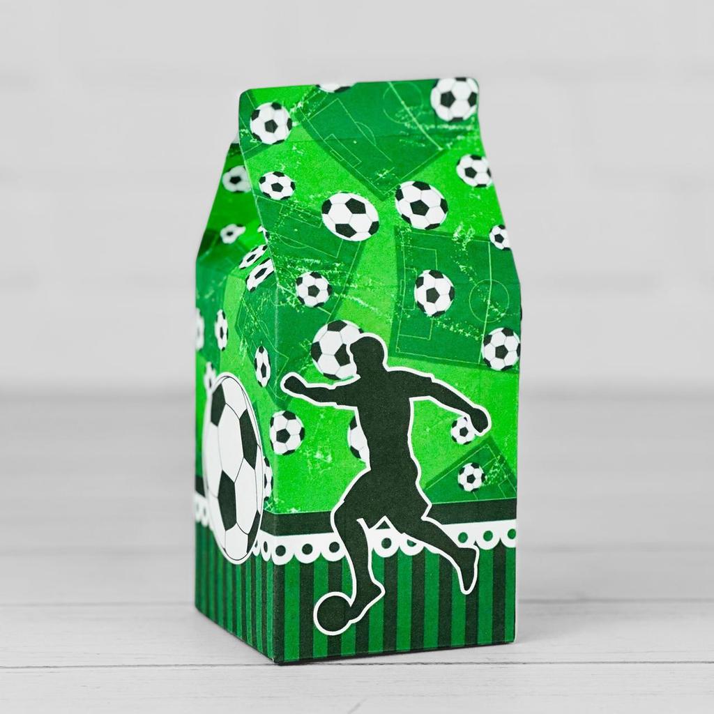 10 Caixinhas Tema FUTEBOL - Lembrancinha Festa Infantil Decoração Aniversário Caixa Milk